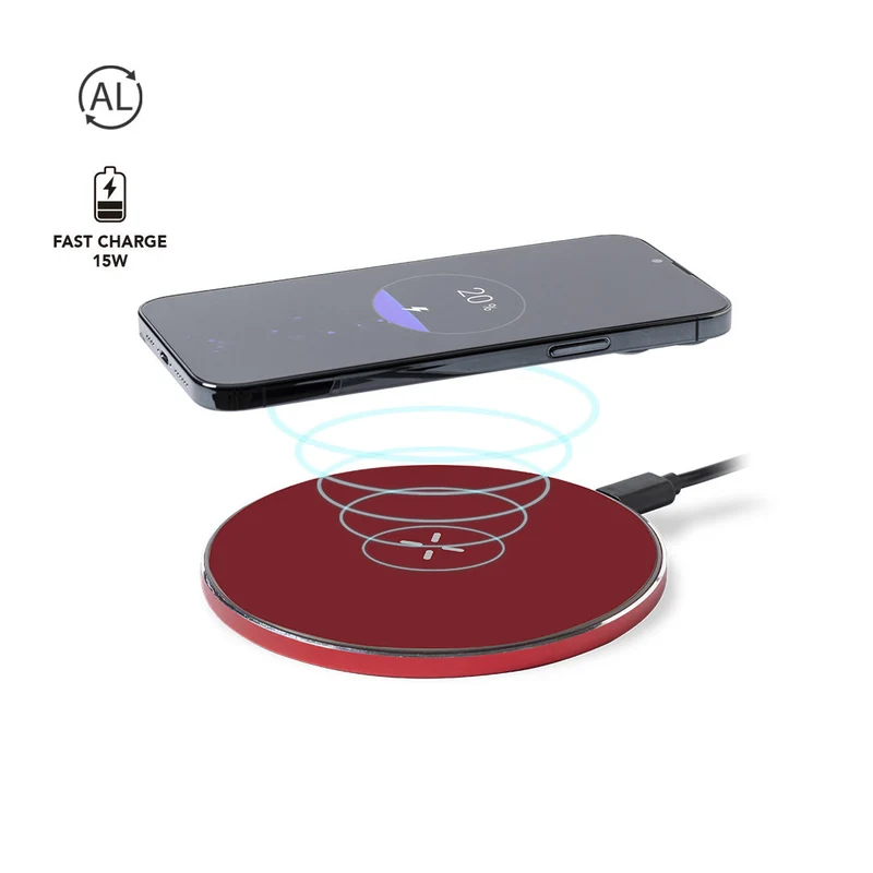 Chargeur sans fil 15w, aluminium recyclé GOLOP