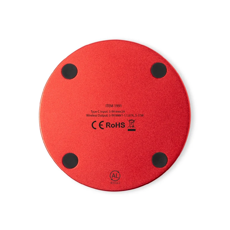 Chargeur sans fil 15w, aluminium recyclé GOLOP