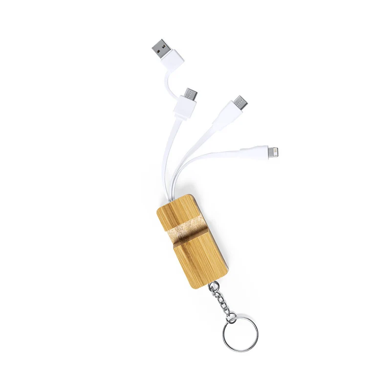 Chargeur porte clés en bambou DRUSEK