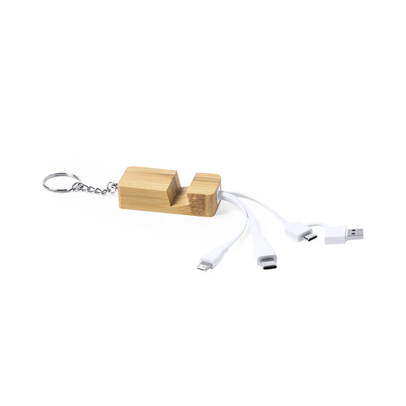 Chargeur porte clés en bambou DRUSEK