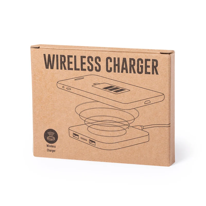 Chargeur à induction sans fil 10w en bambou DUMIAX