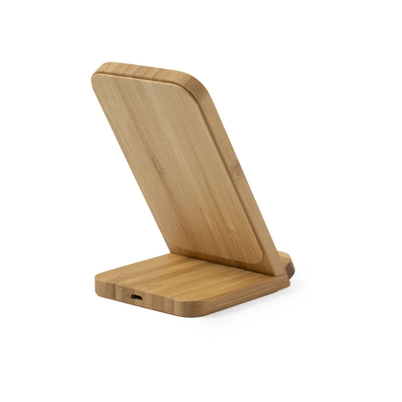 Chargeur sans fil 10w en bambou DIMPER
