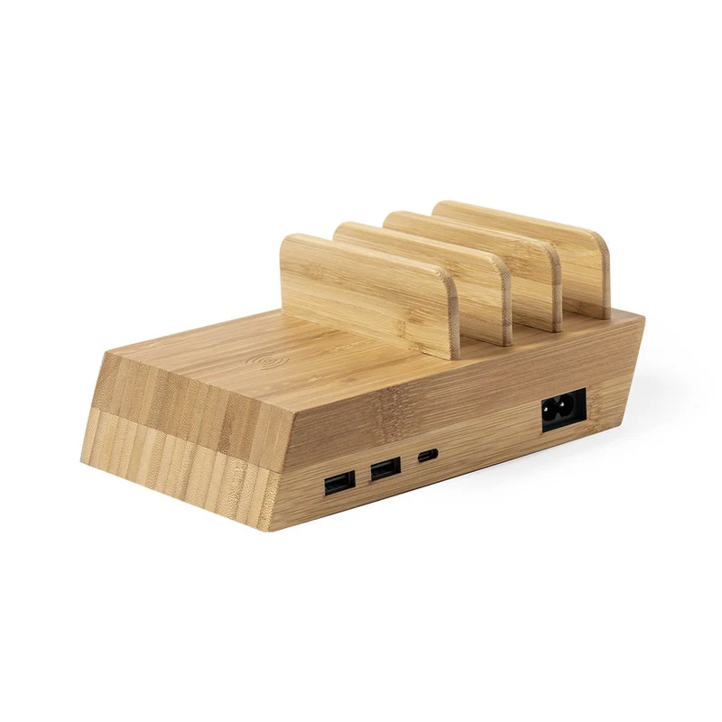 Station de charge sans fil 10w en bambou LUPINT