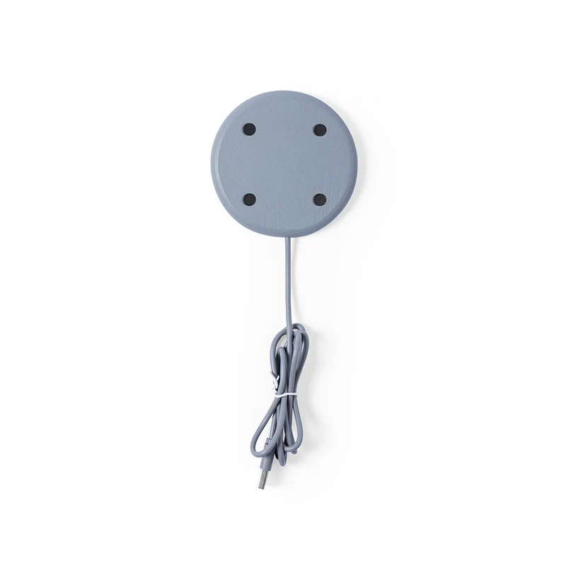 Chargeur sans fil 5w en ciment calcaire et liège NORMUX