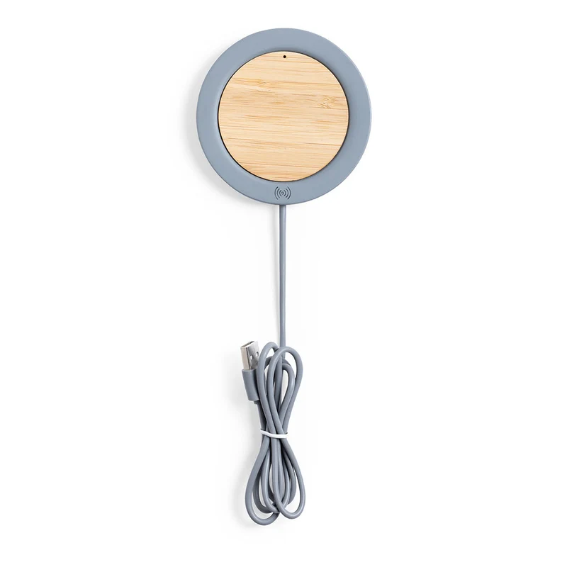 Chargeur sans fil 5w, en ciment et bambou FESKON