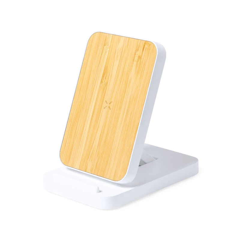 Chargeur sans fil 15w en bambou et abs MELLER
