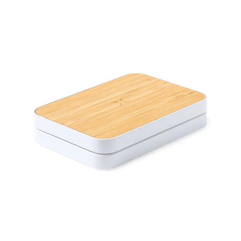 Chargeur sans fil 15w en bambou et abs MELLER
