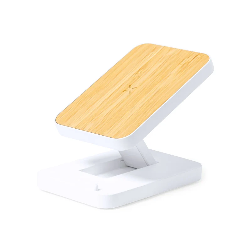 Chargeur sans fil 15w en bambou et abs MELLER
