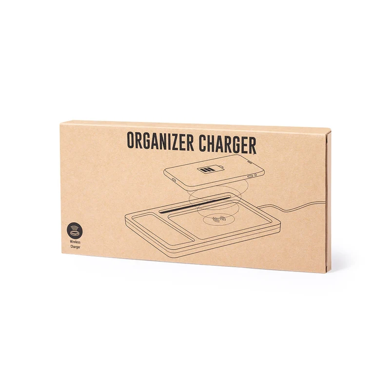 Chargeur organiseur en bambou et abs TANKUL