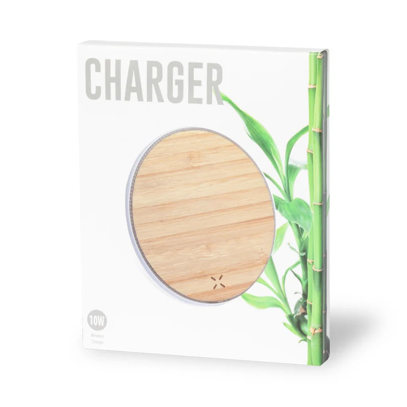 Chargeur sans fil 10w en bambou et abs NEMBAR