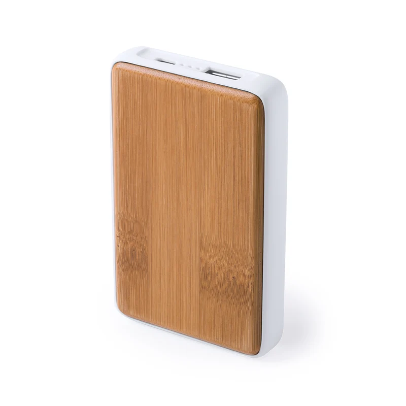 Batterie externe 4000 mAh en bambou et abs HARLEIM