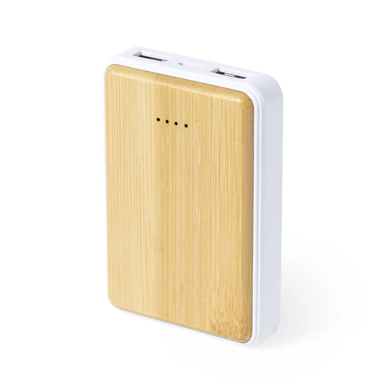 Batterie externe 4000 mAh en bambou et abs HARLEIM