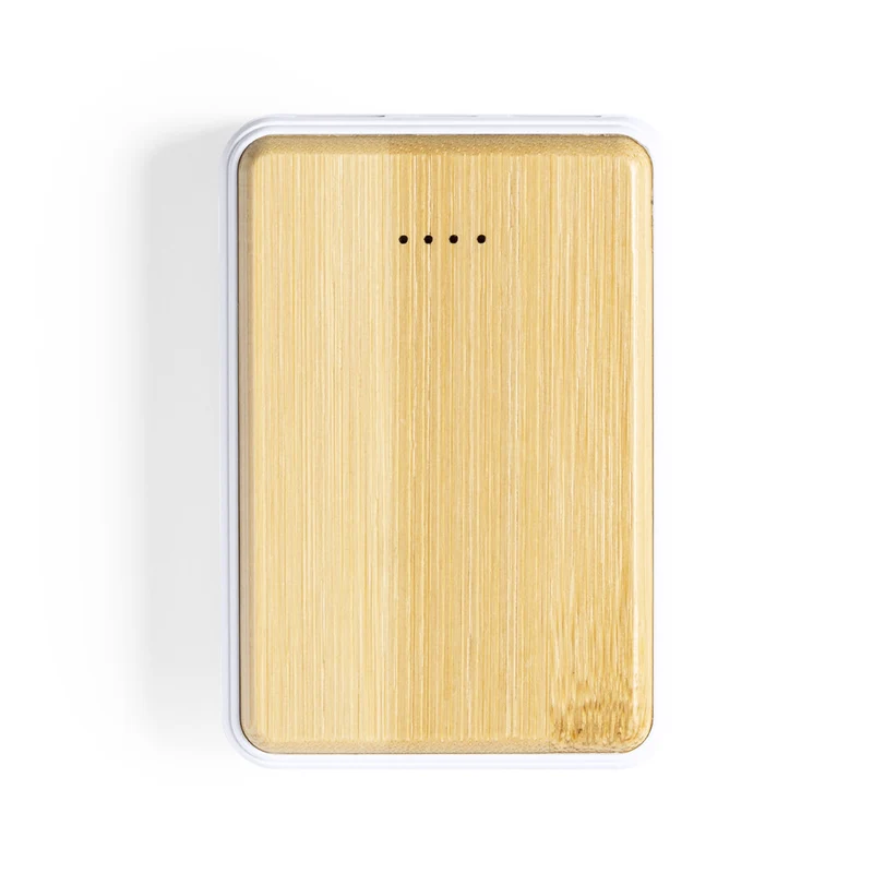 Batterie externe 4000 mAh en bambou et abs HARLEIM