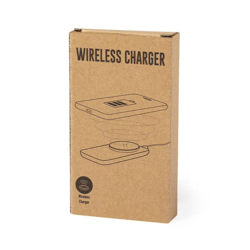 Chargeur à induction sans fil 10w, paille de blé, abs et bambou CLAUDIX