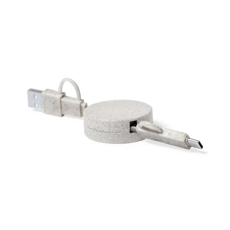 Câble de charge fabriqué en paille de blé et en abs YARELY
