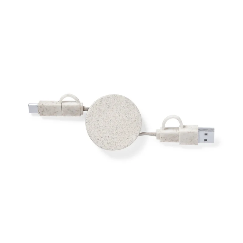 Câble de charge fabriqué en paille de blé et en abs YARELY