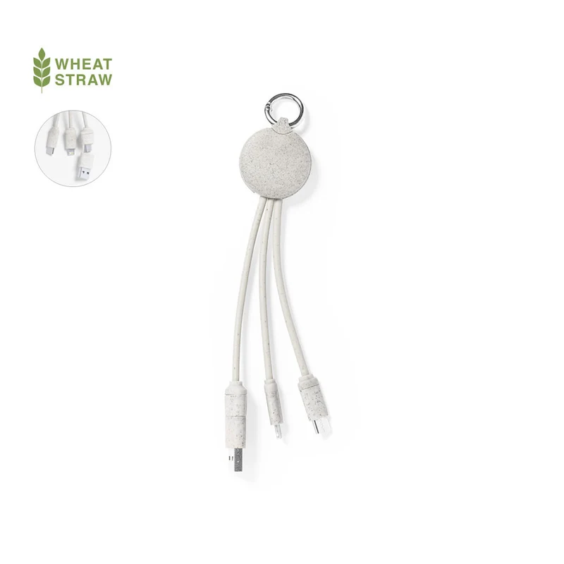 Câble de charge fabriqué en paille de blé et abs DUMOF
