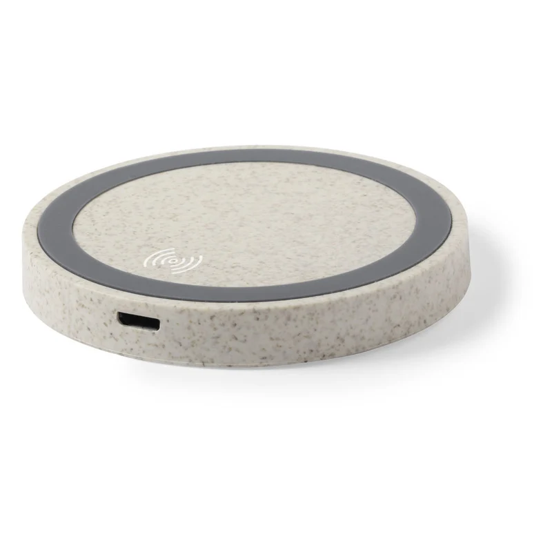 Chargeur à induction sans fil 5w en paille de blé et abs CIRKAL