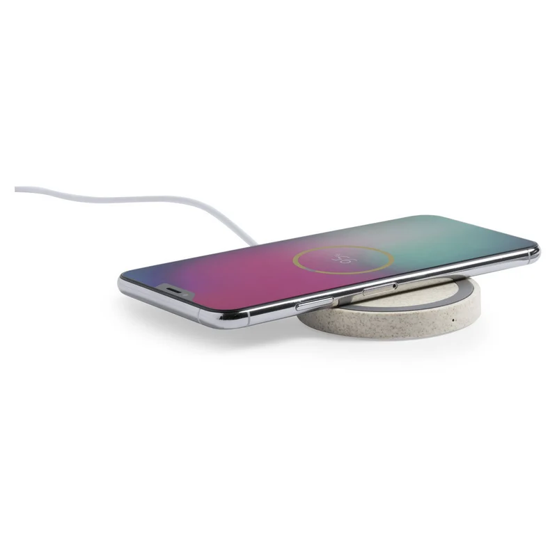 Chargeur à induction sans fil 5w en paille de blé et abs CIRKAL