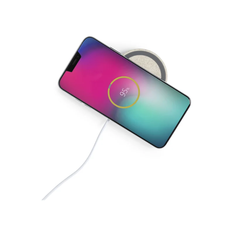 Chargeur à induction sans fil 5w en paille de blé et abs CIRKAL