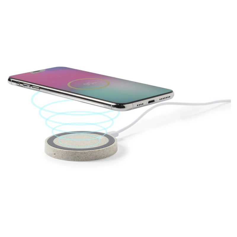 Chargeur à induction sans fil 5w en paille de blé et abs CIRKAL