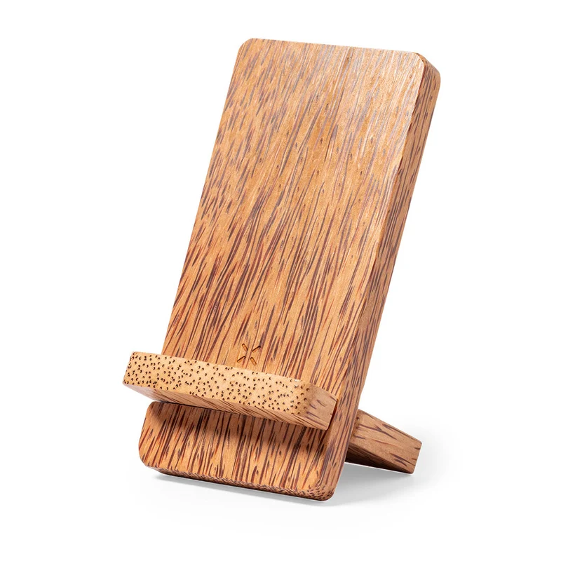 Chargeur sans fil 15w fabriqué en noix de coco GRODIN
