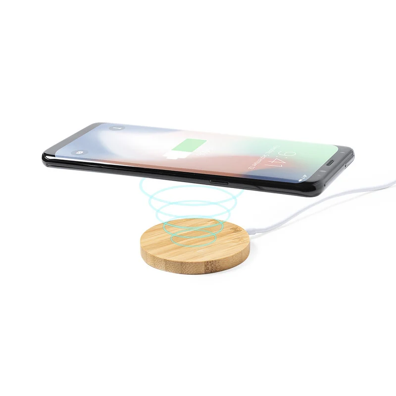 Chargeur sans fil magnétique, bambou et pla compostable NOOPY
