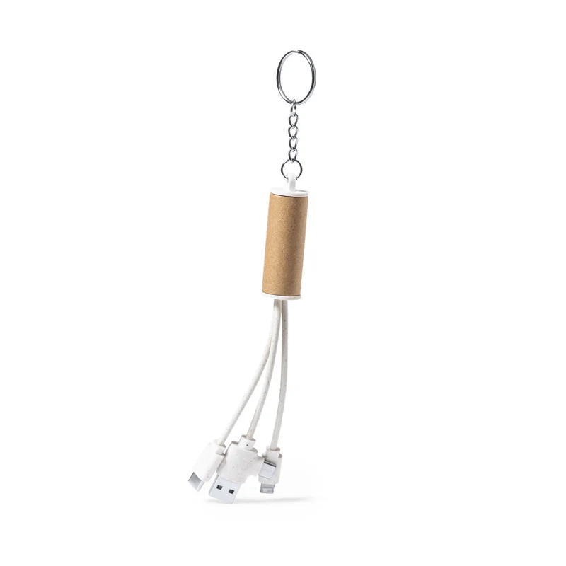 Chargeur usb en carton recyclé, paille de blé et abs FEILDIN