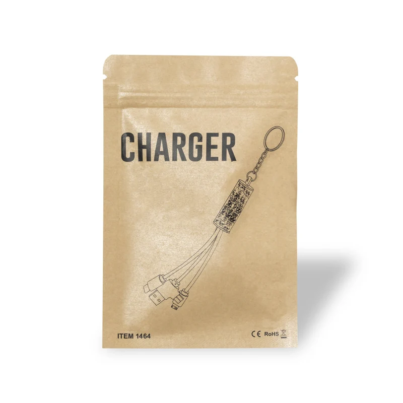 Chargeur usb en carton recyclé, paille de blé et abs FEILDIN