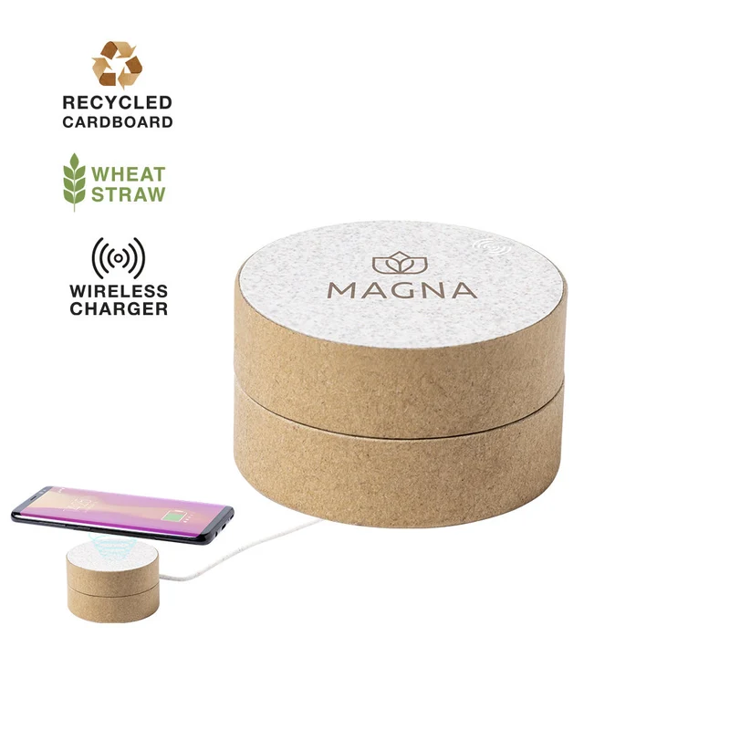 Chargeur sans fil 5w, en paille de blé et abs BROTOX