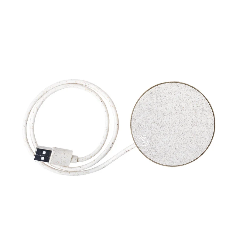 Chargeur sans fil 5w, en paille de blé et abs BROTOX