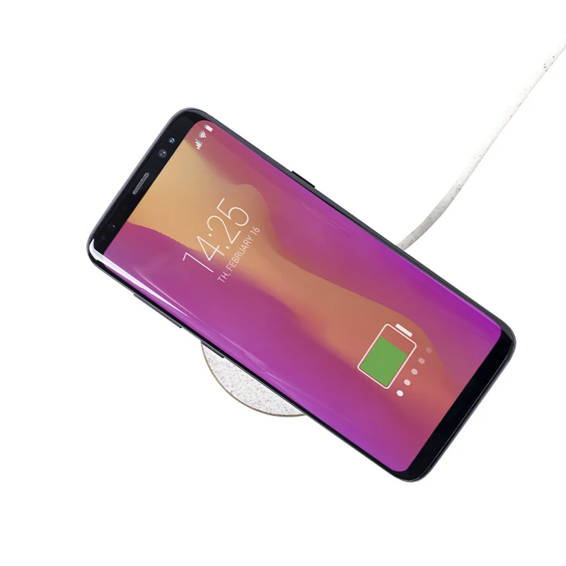 Chargeur sans fil 5w, en paille de blé et abs BROTOX