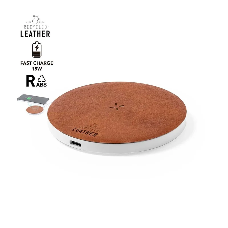 Chargeur 15w, rabs et cuir recyclé SARKUL RCS