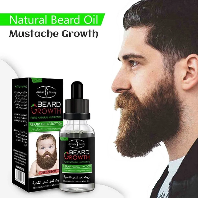 Mustache Growth زيت نمو شعر اللحية