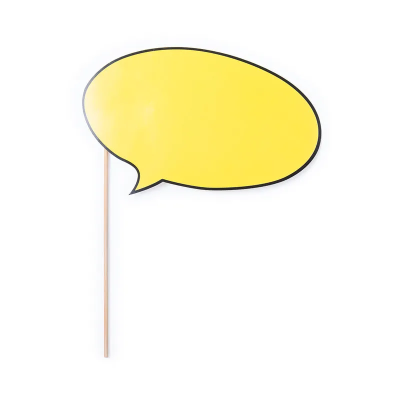 Bulle de dialogue pour selfie de couleur jaune éclatante KRALIEM