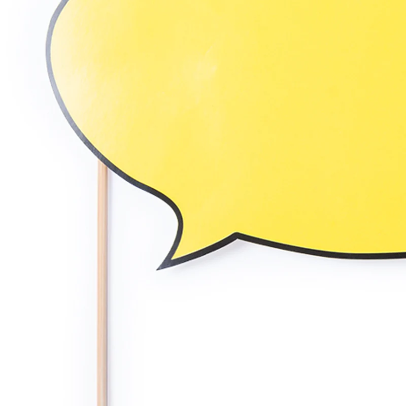 Bulle de dialogue pour selfie de couleur jaune éclatante KRALIEM