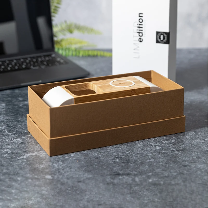 Chargeur Organisateur sans fil en bambou LONCLOW