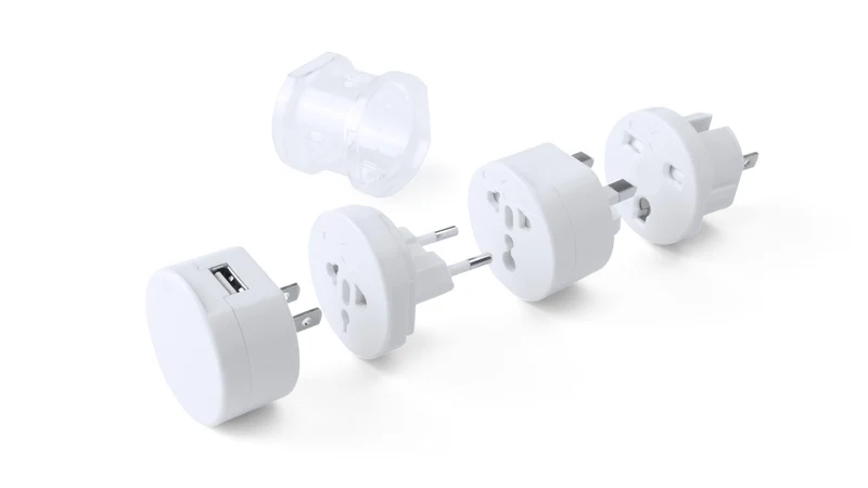 Adaptateur prises USA, Europe, Asie, UK et Australie, sortie usb TRIBOX