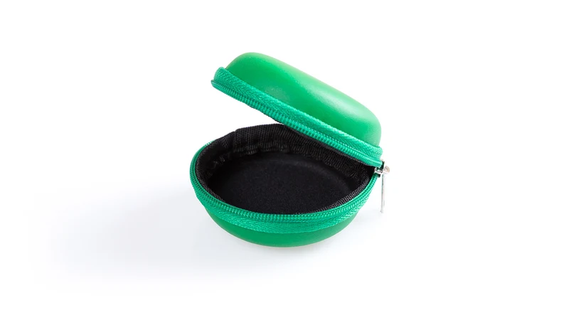 Etui pour clé USB avec fermeture zippée assortie et finition en similicuir souple SHILAY