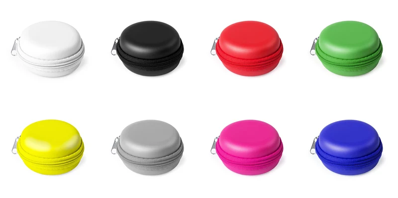 Etui pour clé USB avec fermeture zippée assortie et finition en similicuir souple SHILAY