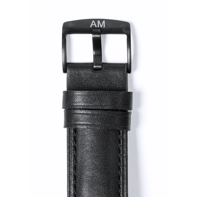 Montre connectée multifonction, bracelet cuir DAFORD
