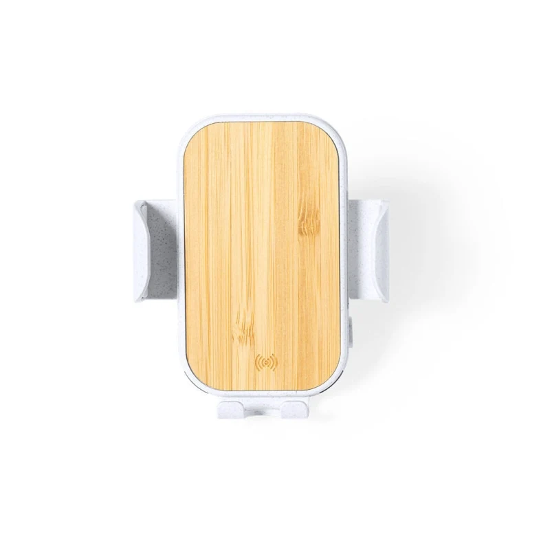 Support de chargeur de voiture sans fil en bambou YABEN