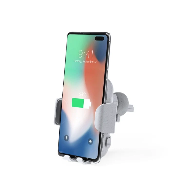 Support de chargeur de voiture sans fil en bambou YABEN
