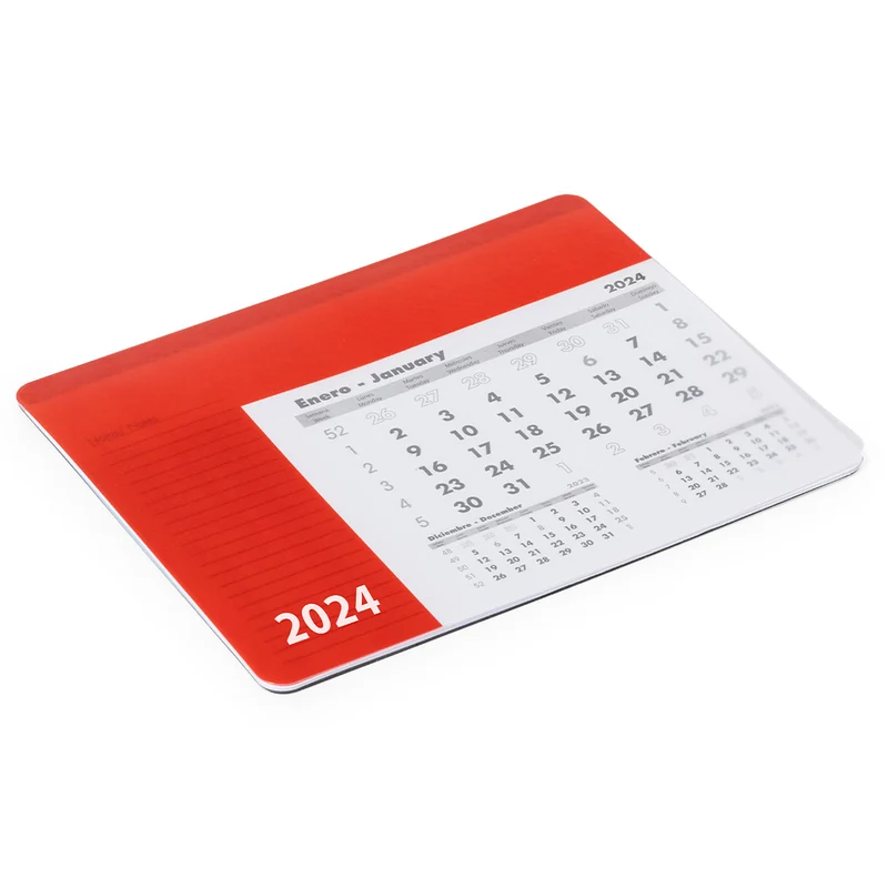 Tapis de souris calendrier 12 mois, antidérapant, en pvc et eva RENDUX