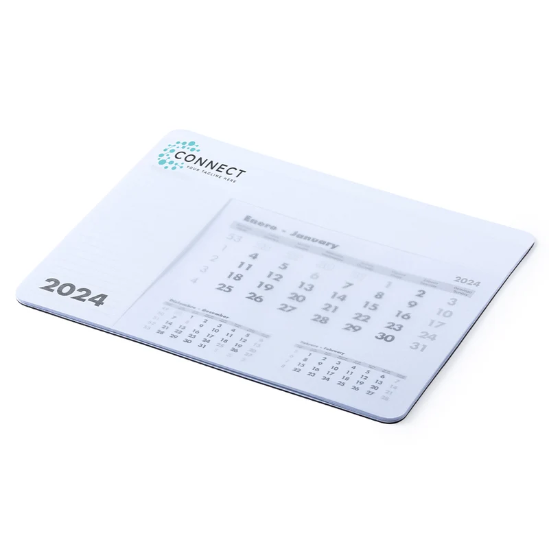 Tapis de souris calendrier 12 mois, antidérapant, en pvc et eva RENDUX