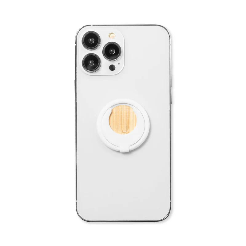 Support multifonction pour smartphone en bambou PASHEL