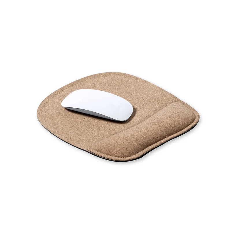 Tapis de souris antidérapant, avec repose mains rembourrée en liège et silicone KAISHEN