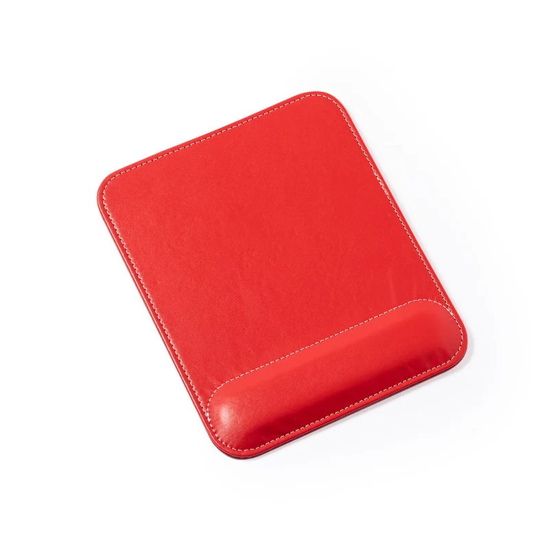 Tapis de souris en similicuir doux, antidérapant avec repose mains rembourrée GONG