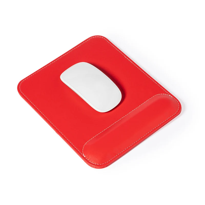 Tapis de souris en similicuir doux, antidérapant avec repose mains rembourrée GONG