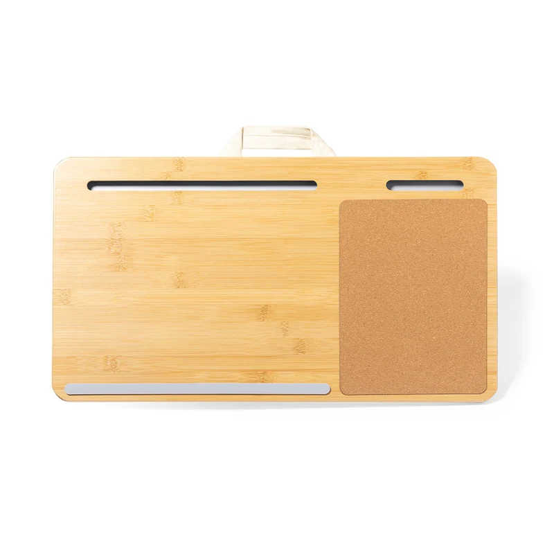 Tapis de souris organisateur multifonctionnel en bambou, liège et polyester LUAN